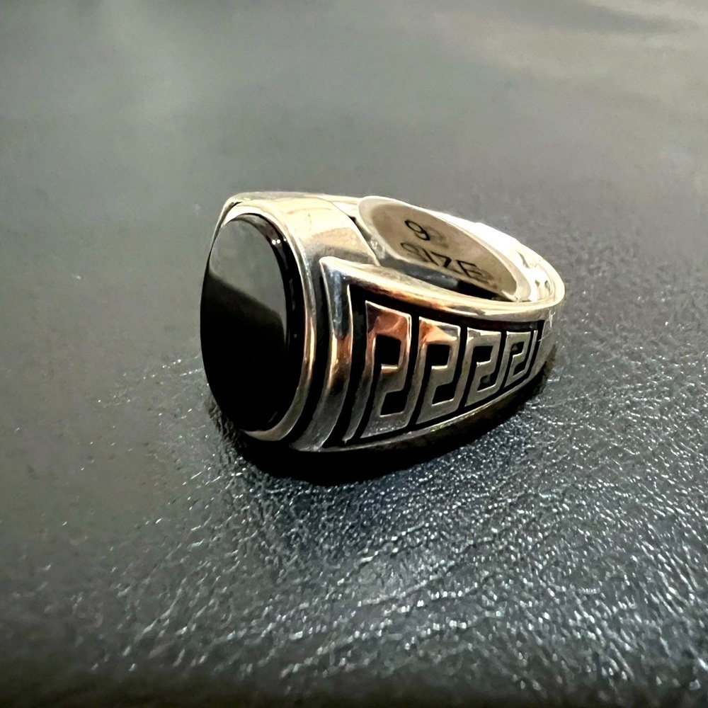 Size 9 Silver w/ Black Onyx Ring